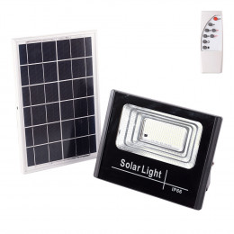 слънчева LED Floodlight 45W 6500K панел: 6V/6W Battery: 3.2V/3000MaH Remote Control [HO-слънчеваFL-45W-01]